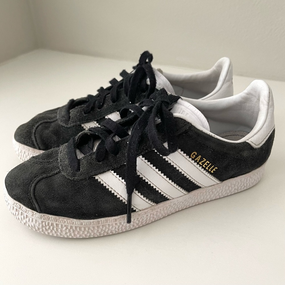 adidas | Kid’s “Gazelle” Sneakers in Black and White